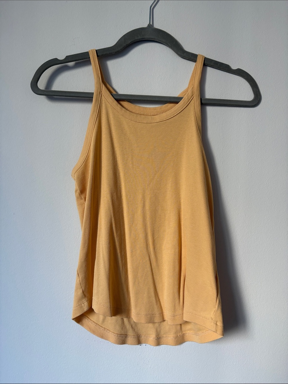 Madewell Ribbed Tank Top in Mustard Yellow